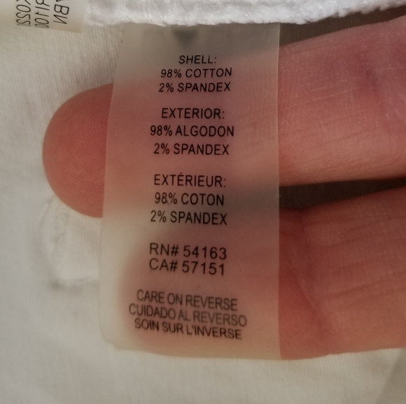 Karl Lagerfeld Paris White Classic 5 Pocket Crop Pant Sz 6 - Picture 8 of 16